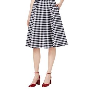 Maison Jules Gingham blue skirt